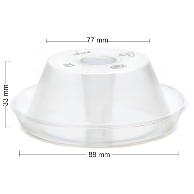 Mini Forma de Pudim 90ml com Tampa c/40 Wer