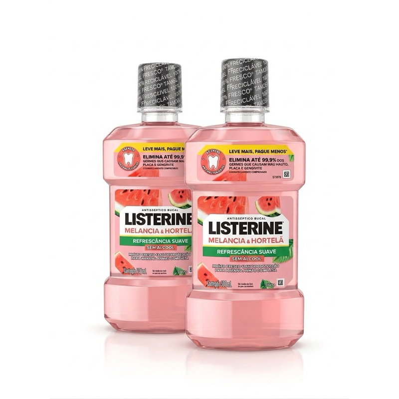 Dobro Leve mais , pague menos 2 Listerine Melancia & Hortelã 500 ml