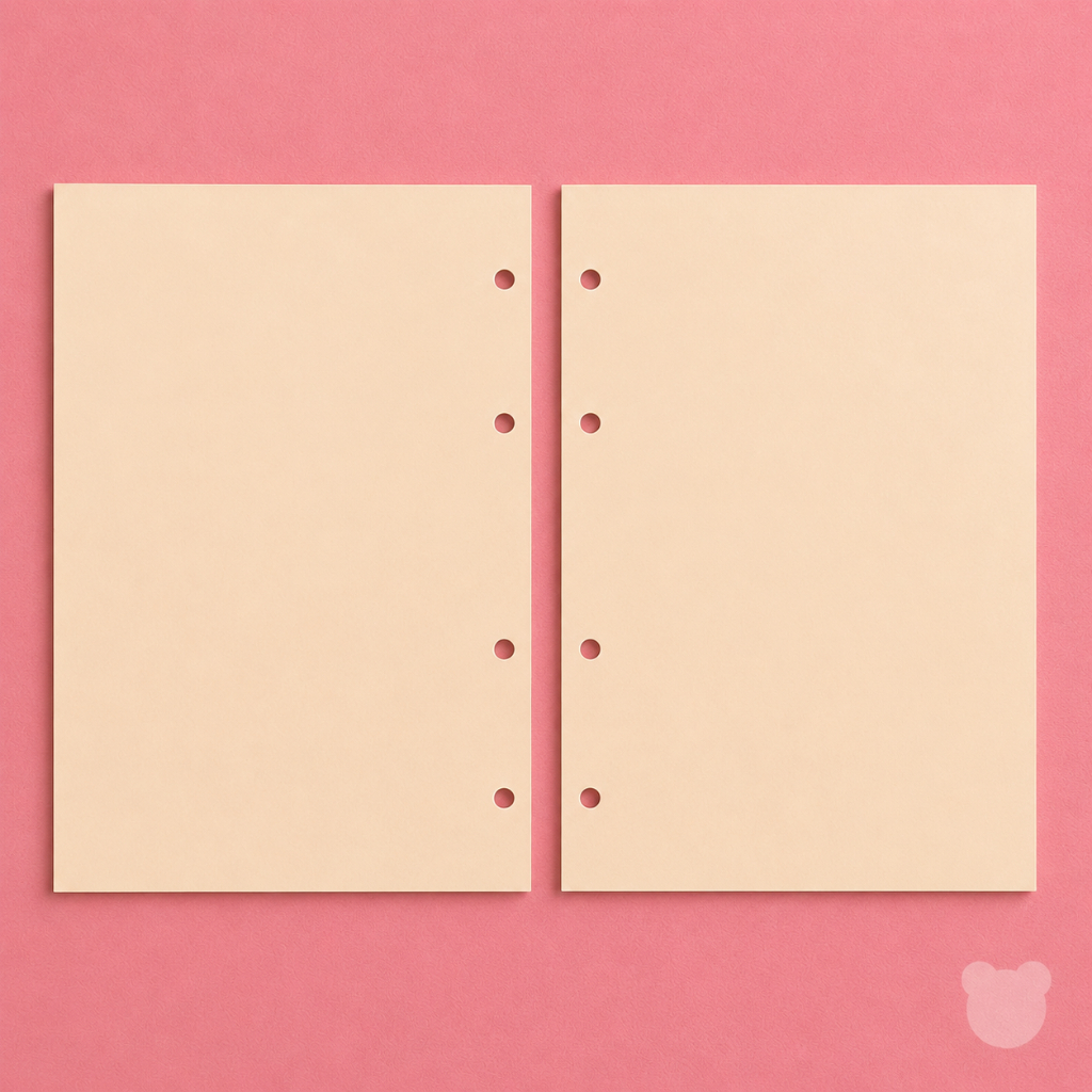 Refil Pólen A5 Fichário Caderno Argolado 4 furos 50/100 Folhas Lisa