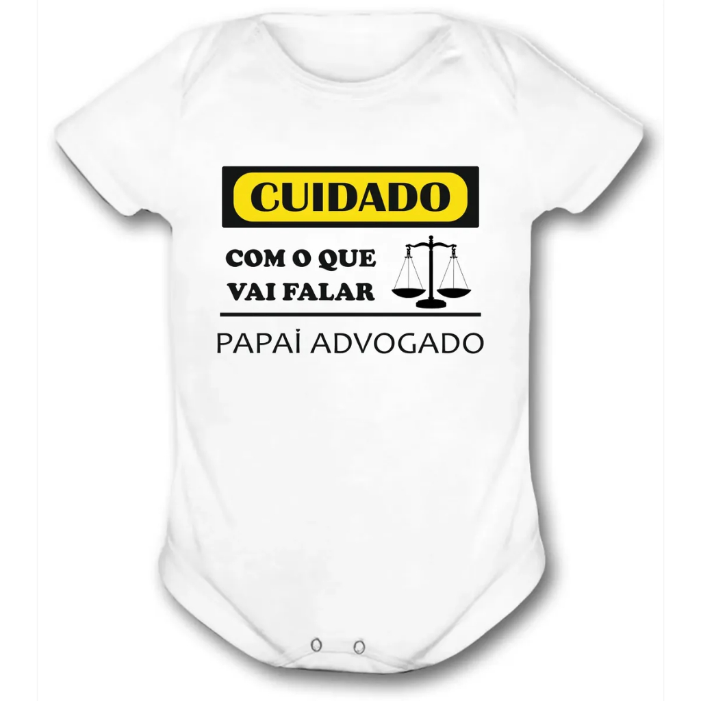 Body Bebê Papai Advogado Oab Filho De Advogado Unisex