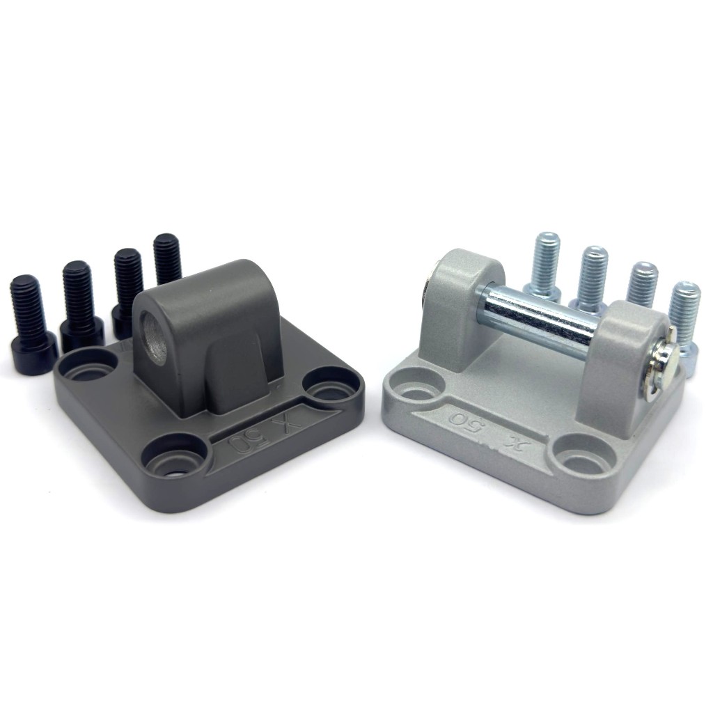 Articulação Macho+femea Cilindro 050mm Alumínio Kit Completo