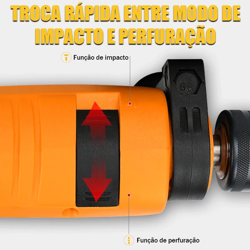 Furadeira Parafusadeira de Impacto 900W com Mandril 13mm — foto 6