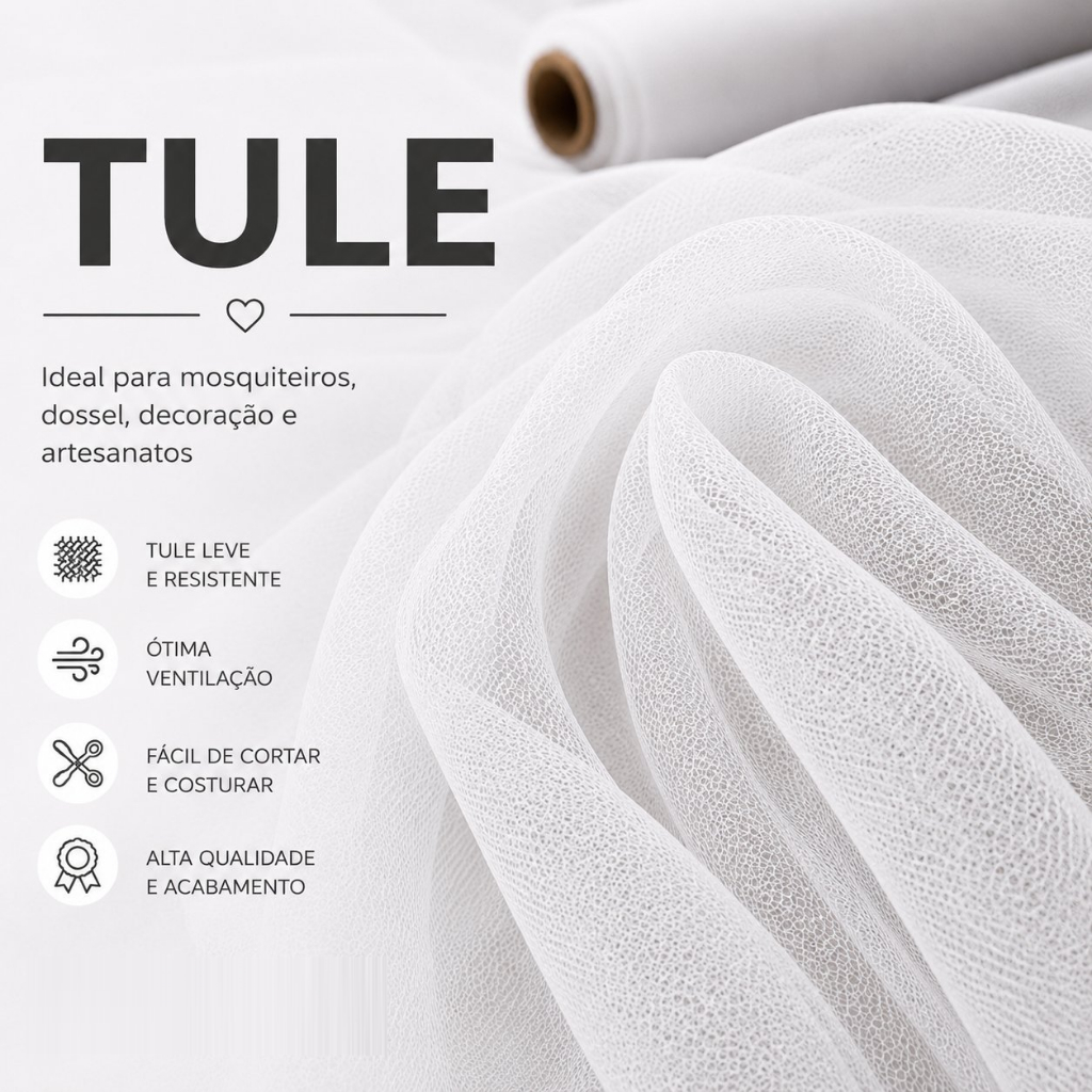 Tule Filó 1,5m X 3m Largura Tecido Para Mosquiteiro Decoração