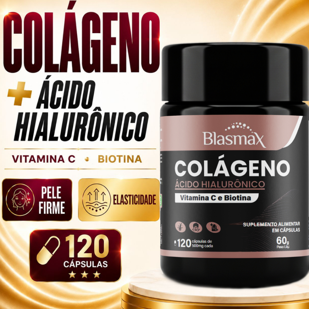 Colágeno com Ácido Hialurônico e Vitamina C
