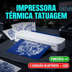 Impressora E De Tatuagem A4 2en1 Bluetooth USB Portátil Impressora Para Decalque Tatuagem Tatto Ios Android Windows