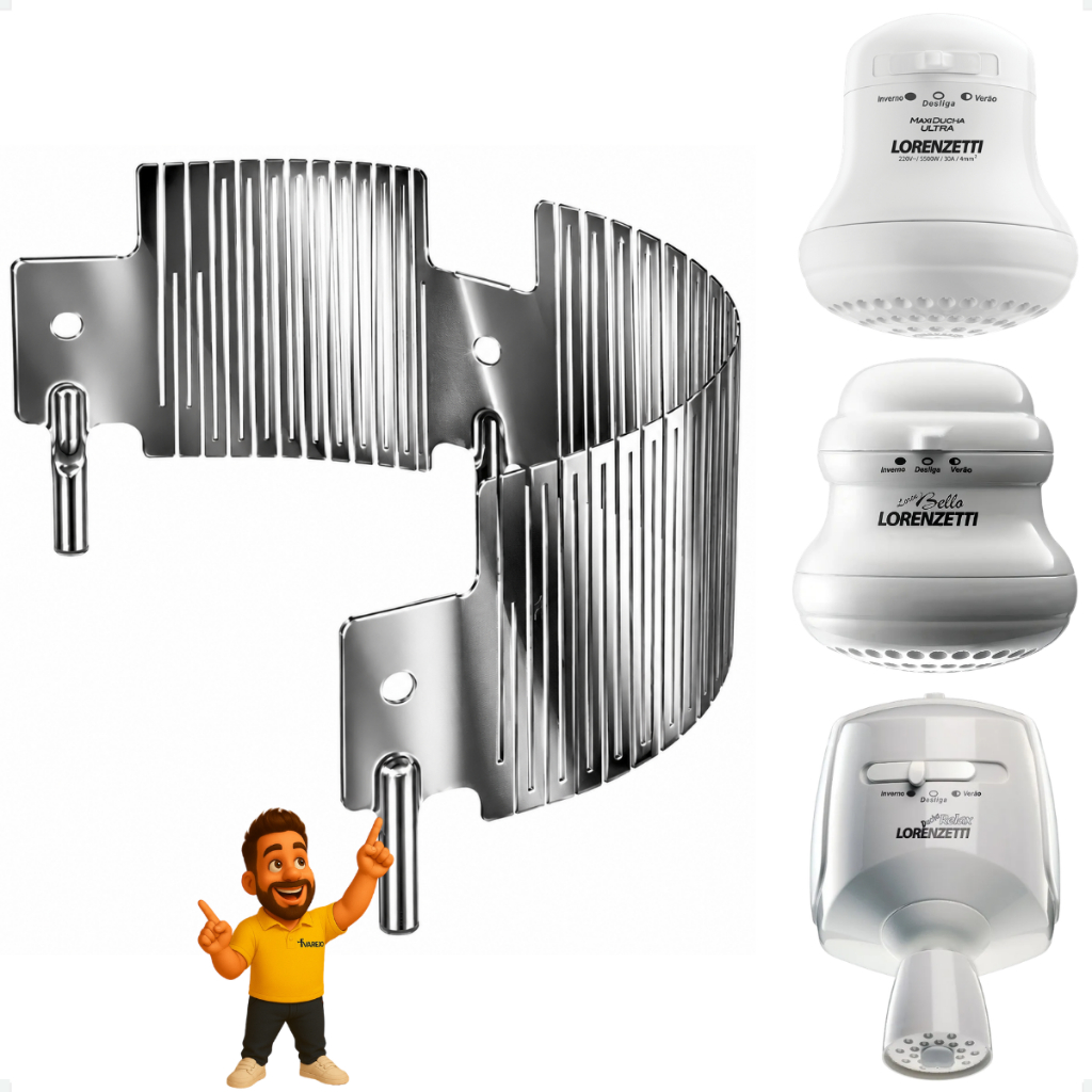 Resistência Maxi Ducha Ultra Bello Banho Relax Ultra Loren Bello Maxi Torneira Ultra 5500w 220v