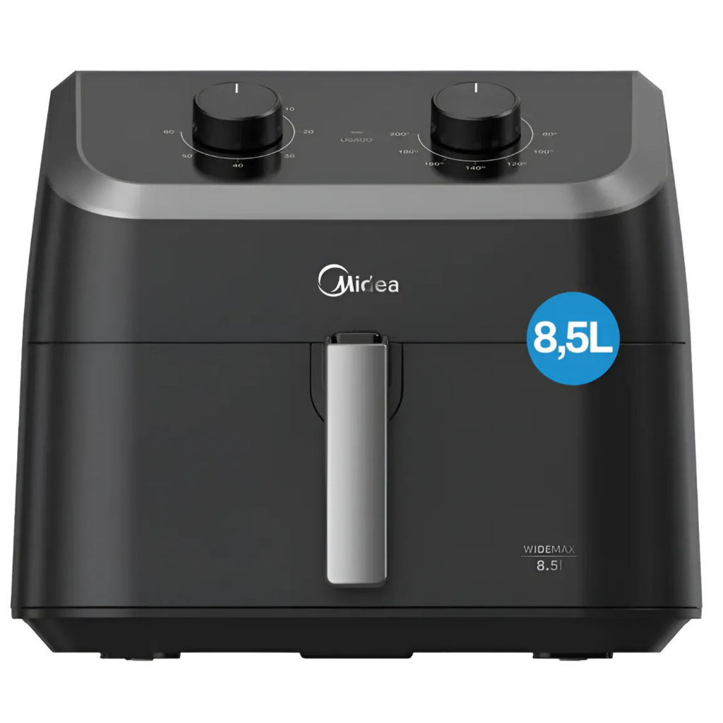 Fritadeira Air Fryer 8,5l Widemax Com Cesto Antiaderente Blackstone, 1900w Preto 220v