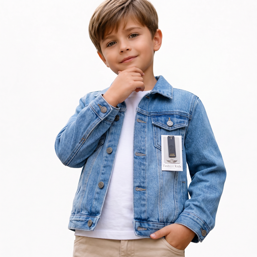 Jaqueta Jeans Infantil Masculina Menino