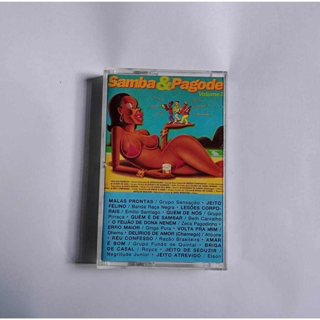 FITA CASSETE ( K7) SAMBA & PAGODE VOLUME 3 - ( SOM LIVRE )