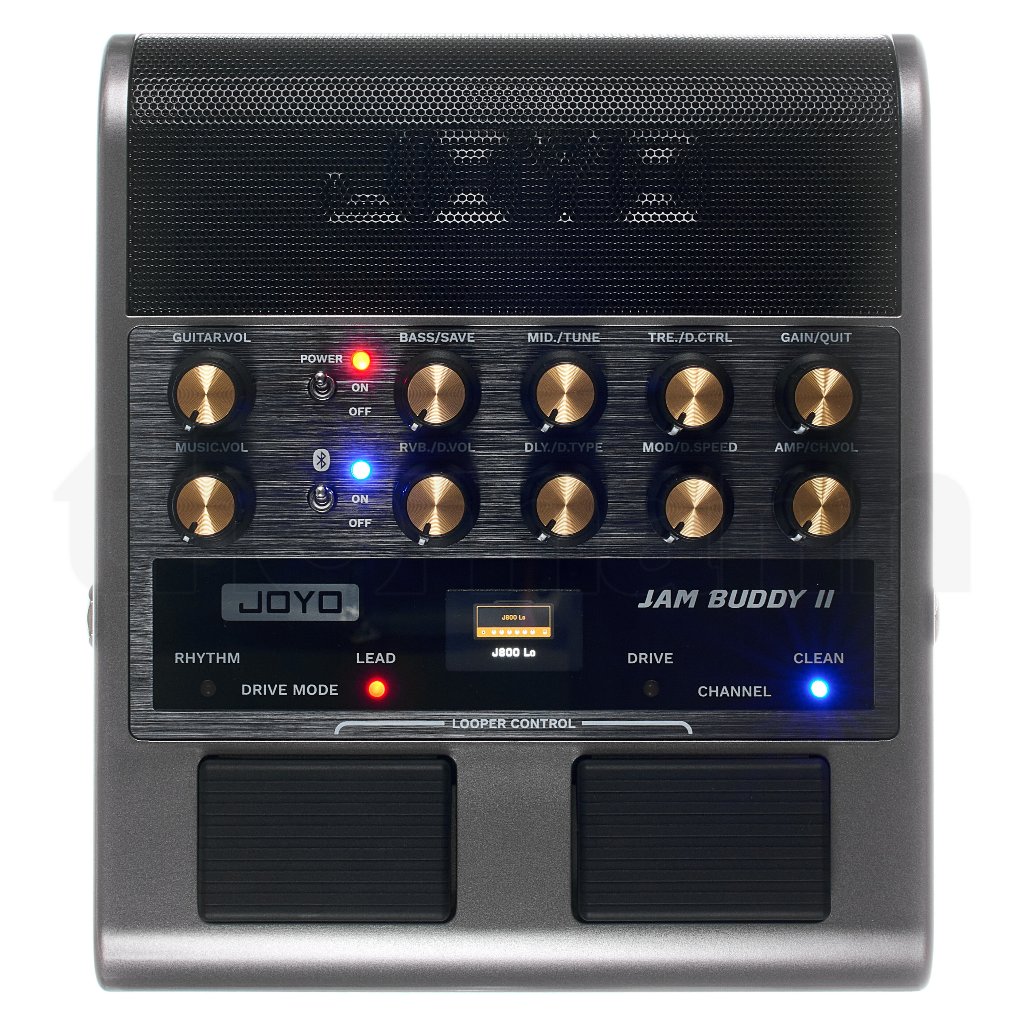 Joyo Jam Buddy II Mini Amplificador Portátil Pedaleira Guitarra Violão Cinza