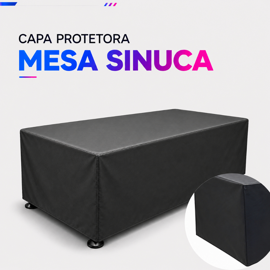 Capa Impermeável Longa Para Mesa De Sinuca Tamanho 1.90x1.20