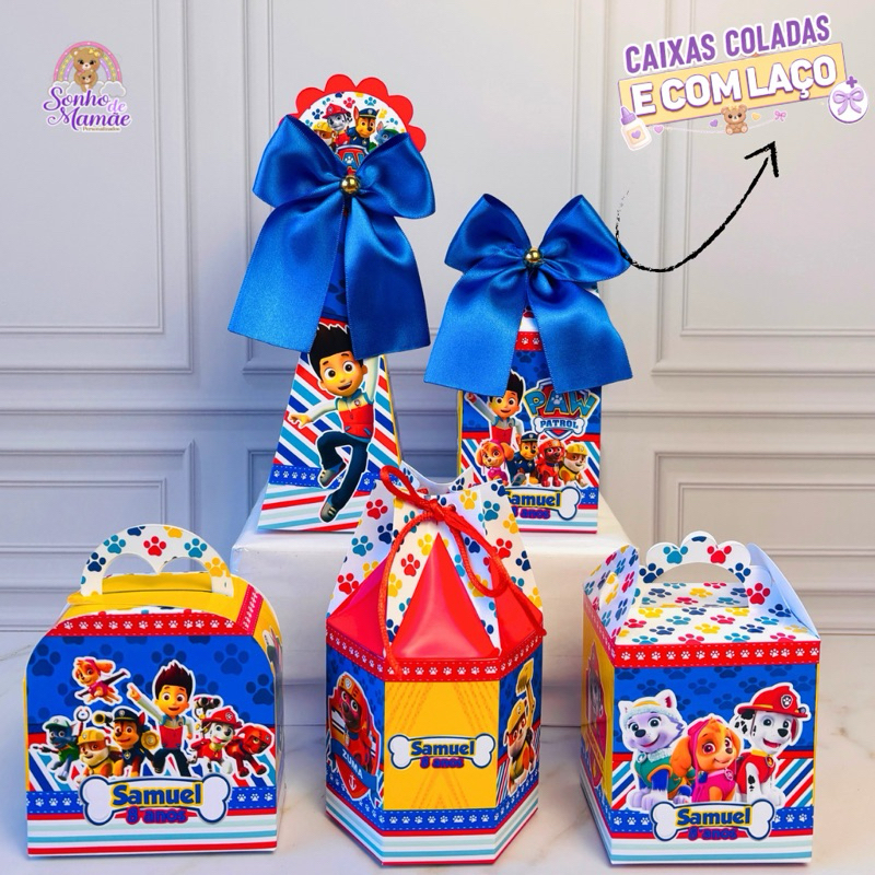 Kit Lembrancinha Patrulha Canina/caixaPatrulha  Canina/aniversário Patrulha Canina