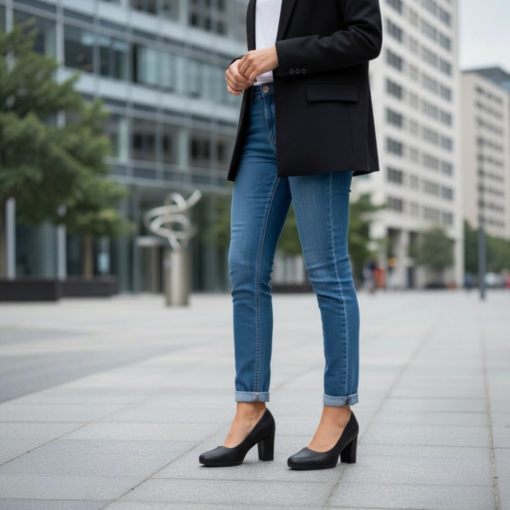 Sapato Scarpin Feminino Salto Grosso Piccadilly 130185-351