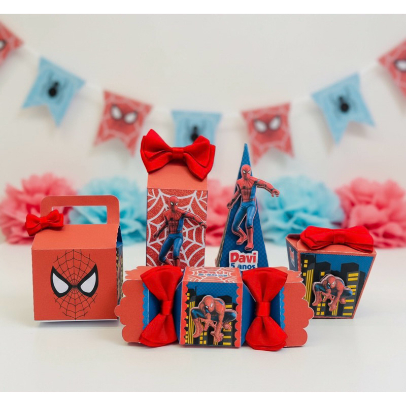 ENVIO RÁPIDO Kit Festa Homem Aranha Lembrancinha Aniversário Infantil