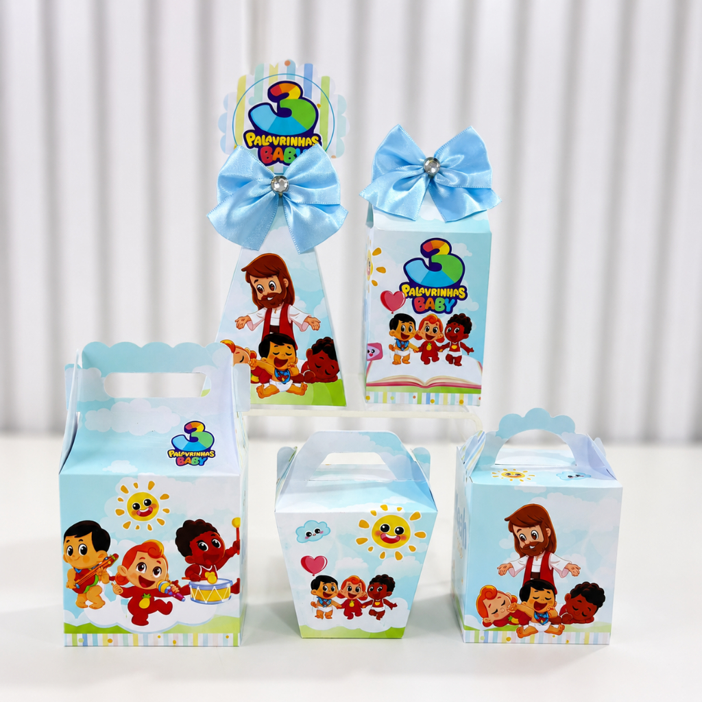 Kit Caixas 3 Palavrinhas Baby Personalizada/Lembrancinha de Festa /Aniversário