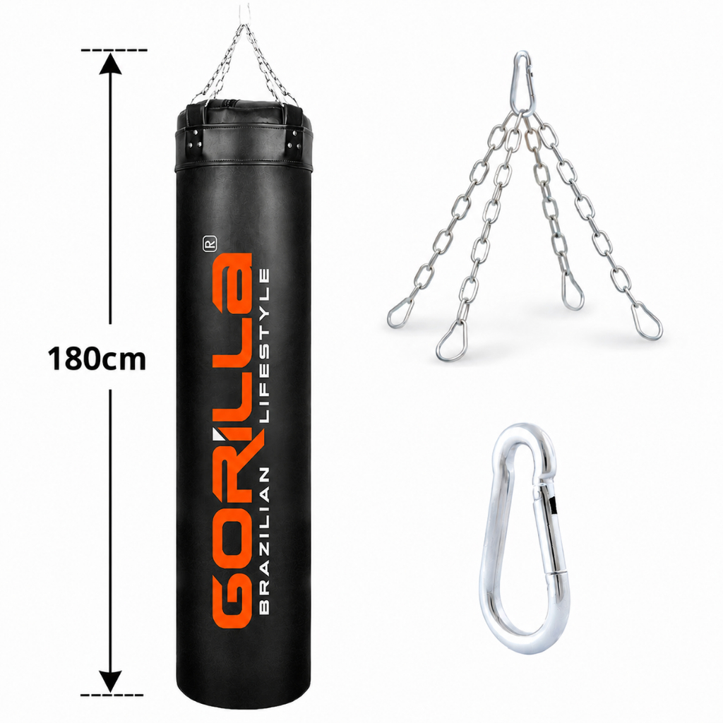 Gorilla Saco de Pancada 180Cm Profissional Preço Direto De Fábrica Treinos Luta Boxe MuayThai