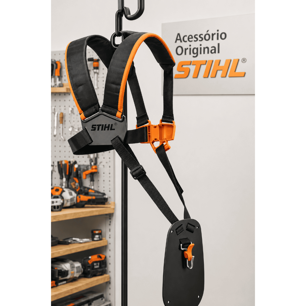 Colete Cinto Duplo Aveludado Roçadeira Stihl Alta Qualidade Original 4119-710-9001