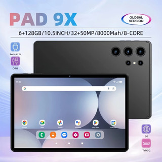 Pad 9X Tablet Android Tela Grande 10.5 FHD 6+128GB WiFi 5G Uso Trabalho Estudo 8000mah