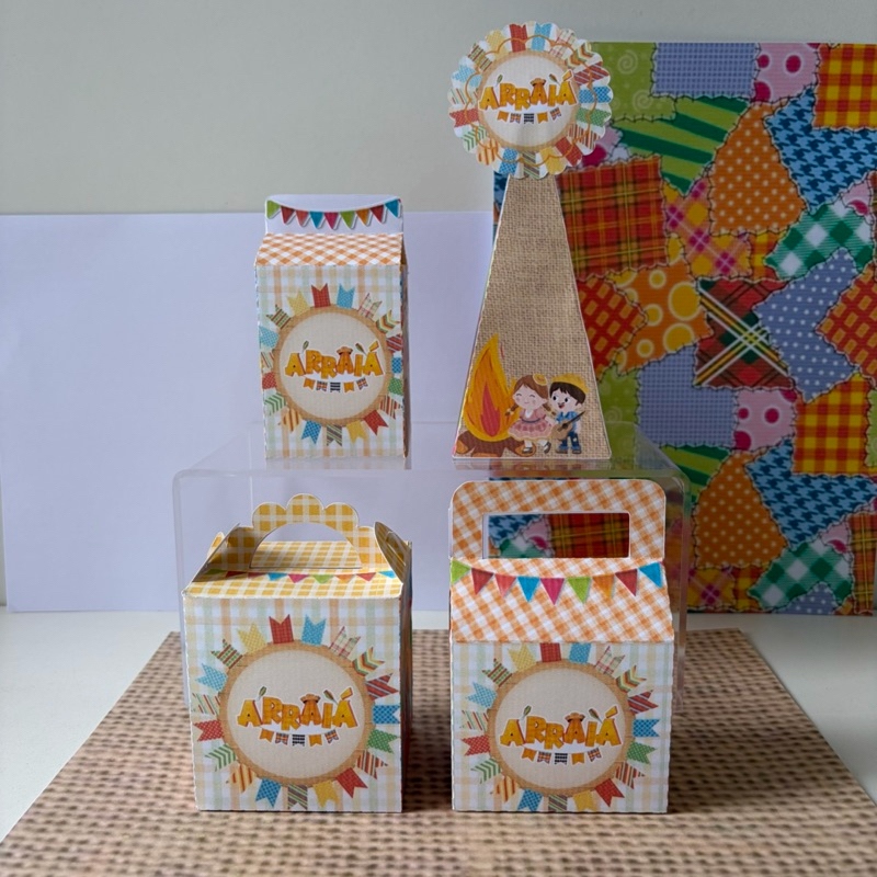 kit Festa Junina Infantil Personalizado Arraiá Lembrancinha Aniversário