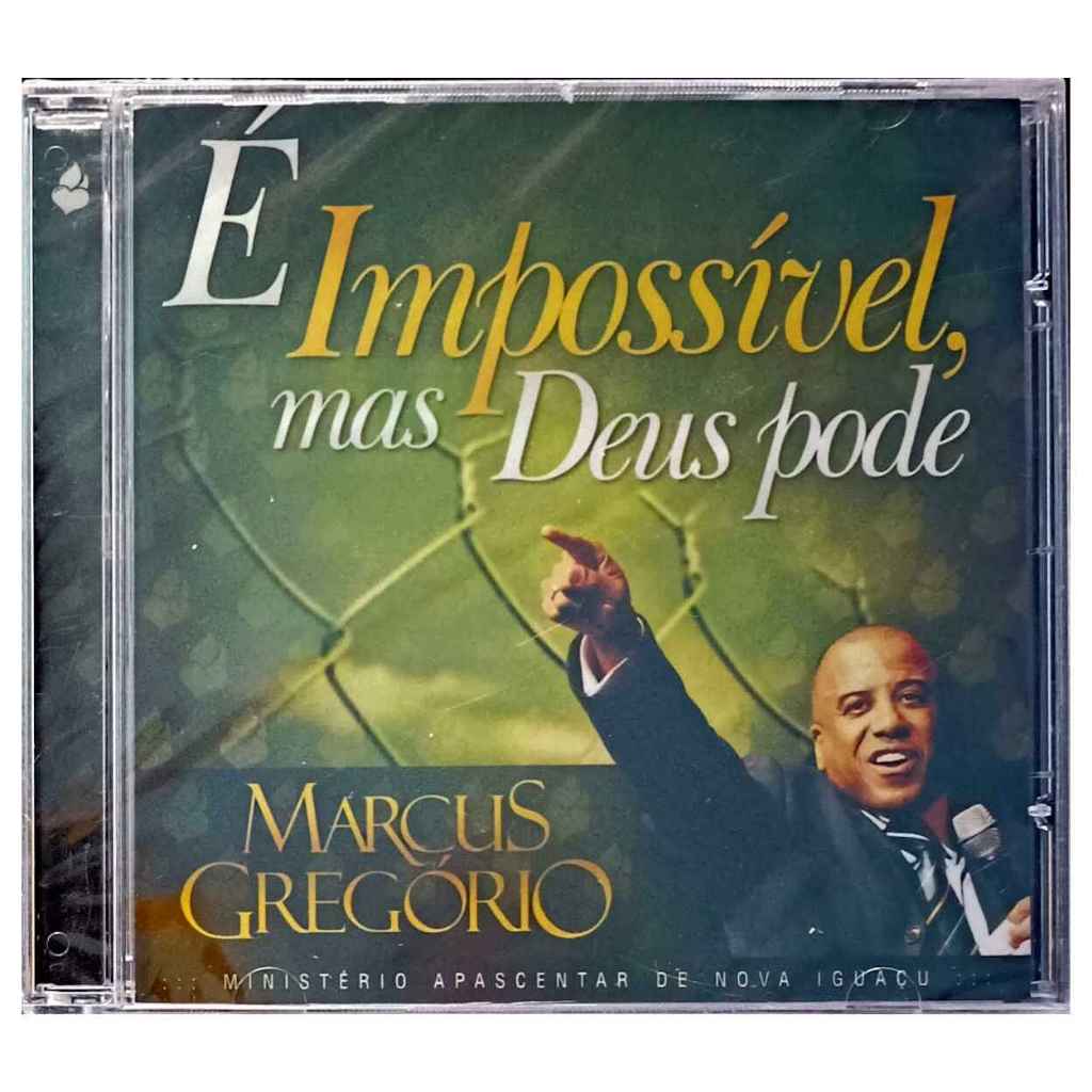 CD Palestra Marcus Gregório É Impossível Mas Deus Pode lacrado