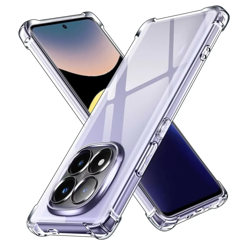 2X1 Xiaomi Redmi Note 15 Pro 4G -Capa Transparente TPU Silicone + Pelicula Frontal Ceramica 3D *
