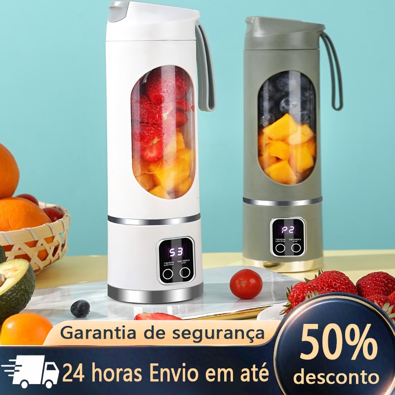 Novo Liquidificador portátil recarregável para sucos automáticos batidos bebidas vitamínicas e leite