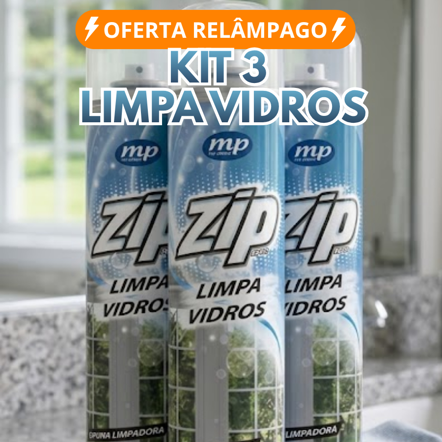 Limpa Vidros Spray Espuma 400ml Limpeza a Seco Mesas De Vidro Box Espelhos Tira Manchas