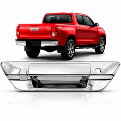 Maçaneta Cromada Tampa Traseira Toyota Hilux 2015 A 2018 Caçamba Externa
