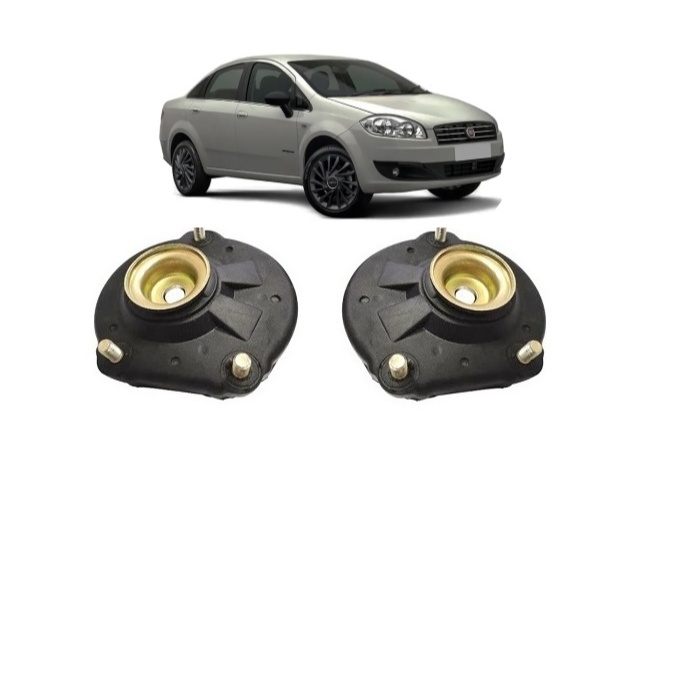 2 Coxim Amortecedor Dianteiro Fiat Linea 2009/2016