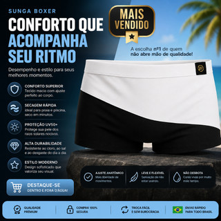 Sunga Boxer Masculina – Design Moderno com Cores Elegantes