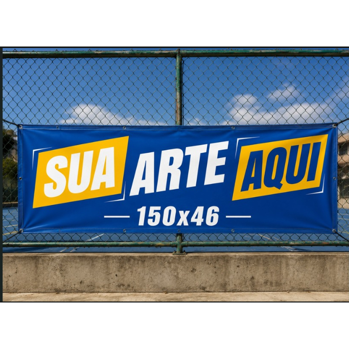 Banner Personalizado Faixa Com Ilhós Sua Arte Logo 46x150cm — imagem 2 de 2