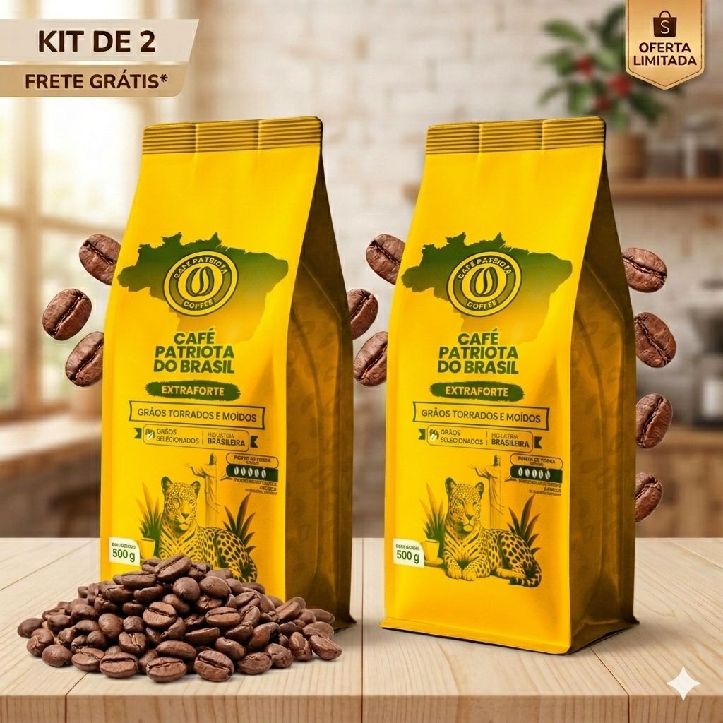 Café Patriota Do Brasil Torrado e Moido Extra Forte Pouch 1kg
