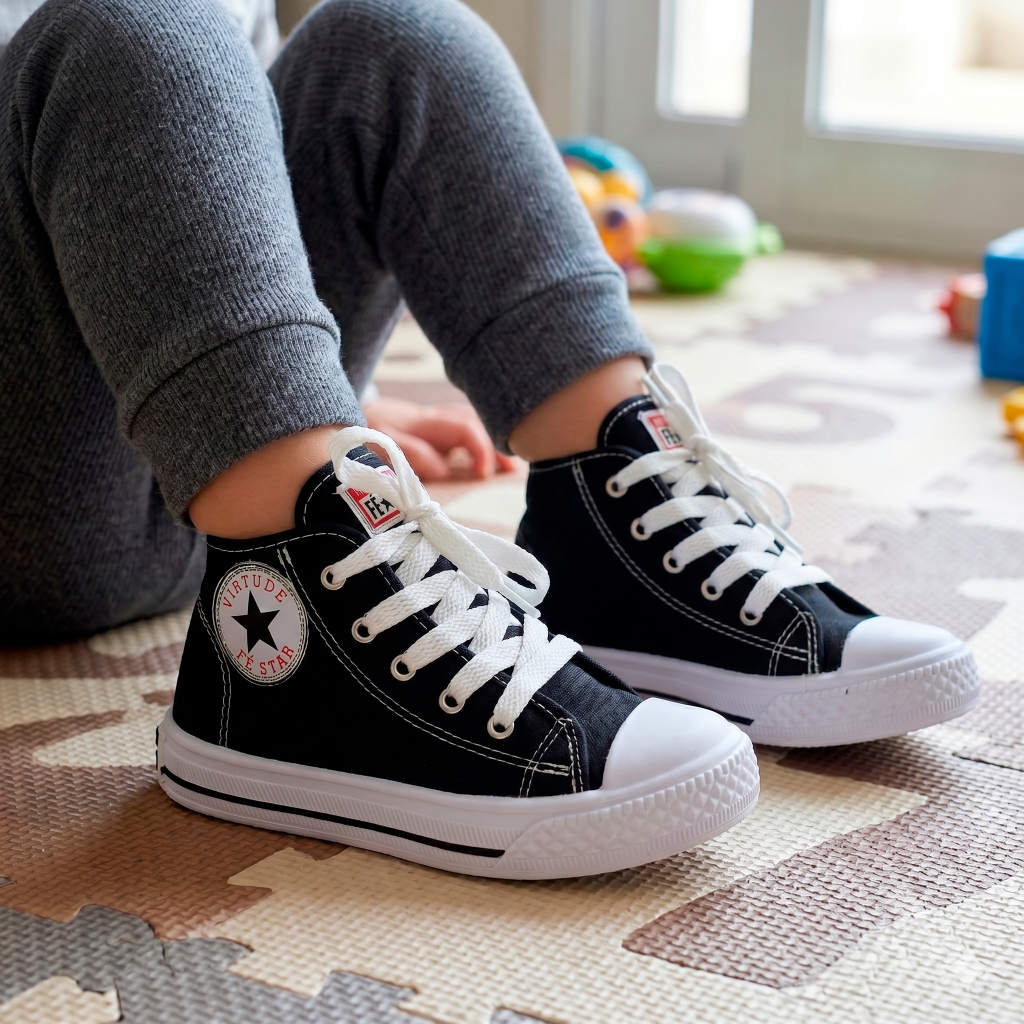 Tênis Botinha Star Infantil Menino e Menina Masculino e Feminino Casual Escolar Qualidade Confort
