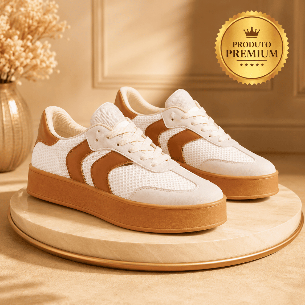 Tênis Feminino Plataforma Moda Casual Confortável Antiderrapante Leve Estilo Jovem Blogueirinha Moda