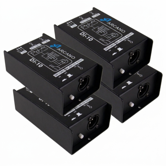 KIT 4 Direct Box passivo Arcano DI-10