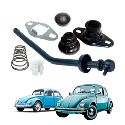 Kit Alavanca Câmbio Cúpula Coifa Chapa Bucha Vw Fusca Todos