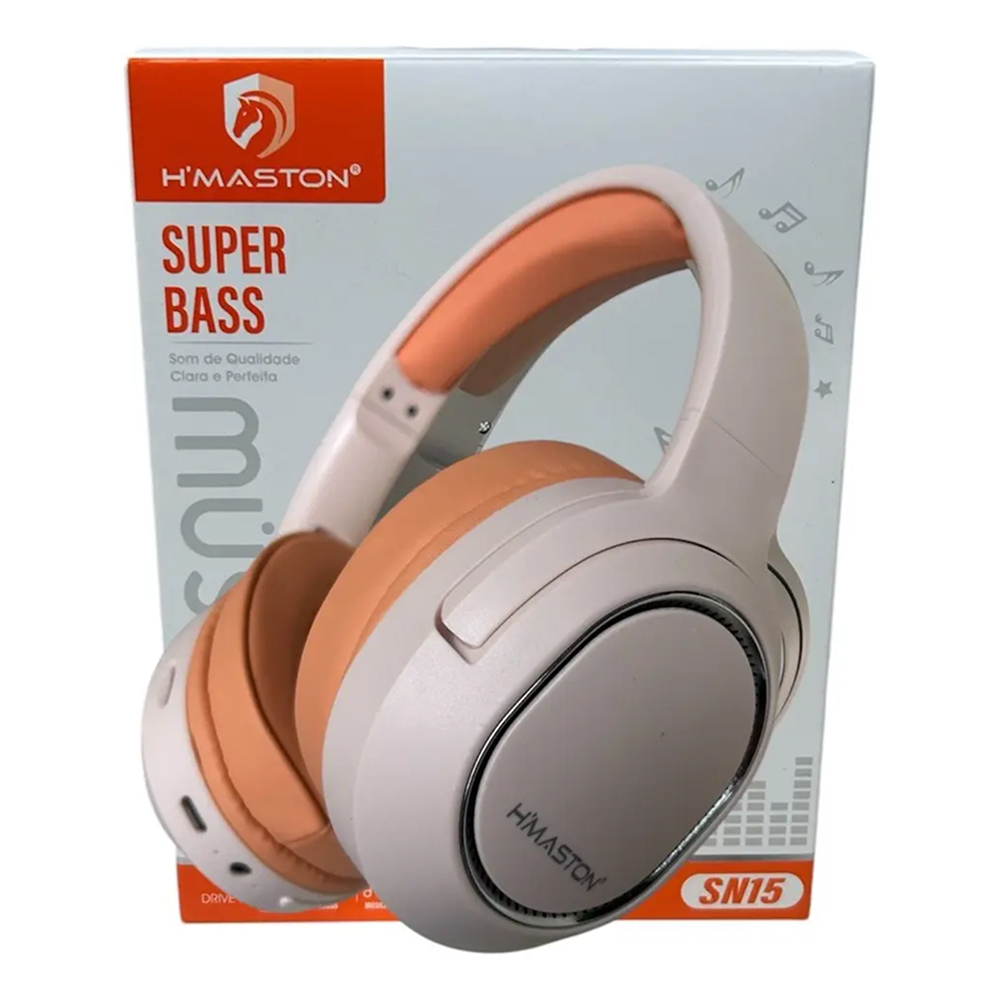Fone Hmaston SN15 Bluetooth Headphone Stereo Sem Fio Pro