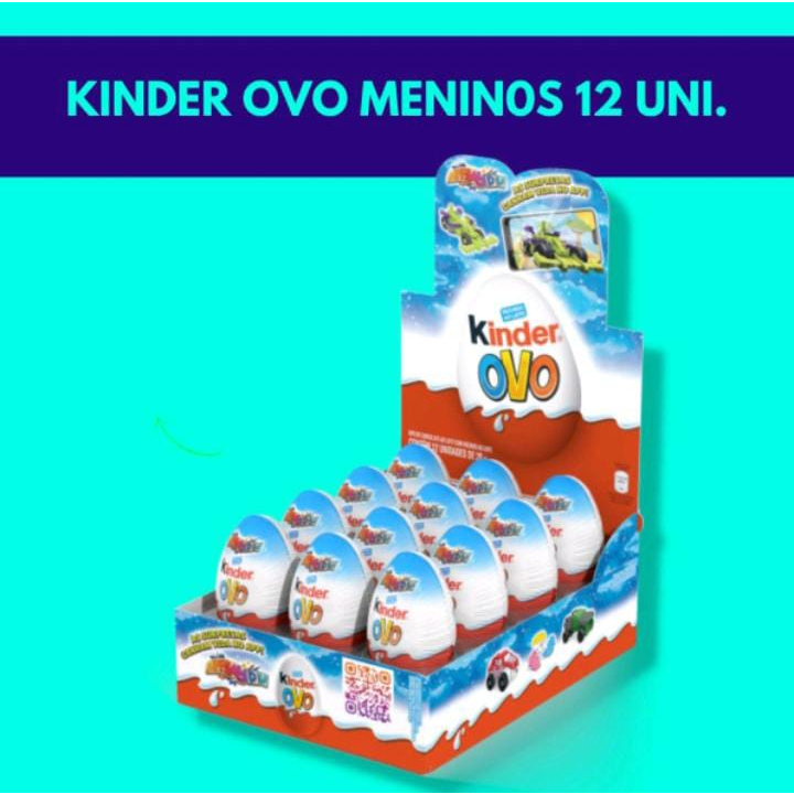 Kinder Ovo Meninos 12 unidades Coleção 2024