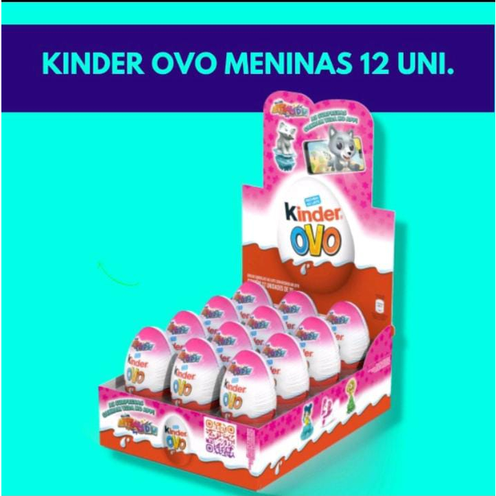 Kinder Ovo Meninas kit 12 unidades Coleção 2024