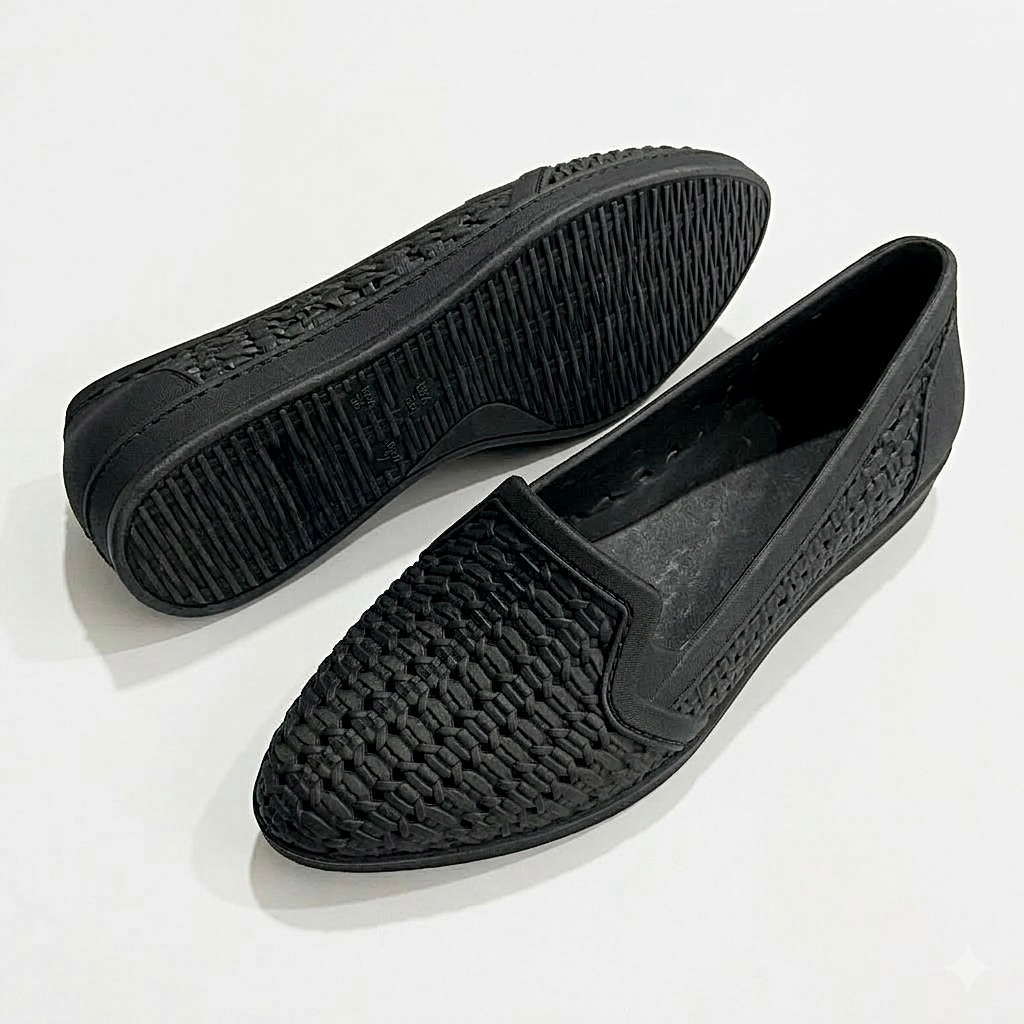 Sapatilha Feminina Casual Preto Confortável Leve Estilo Mocassim Tamanhos 34 ao 39