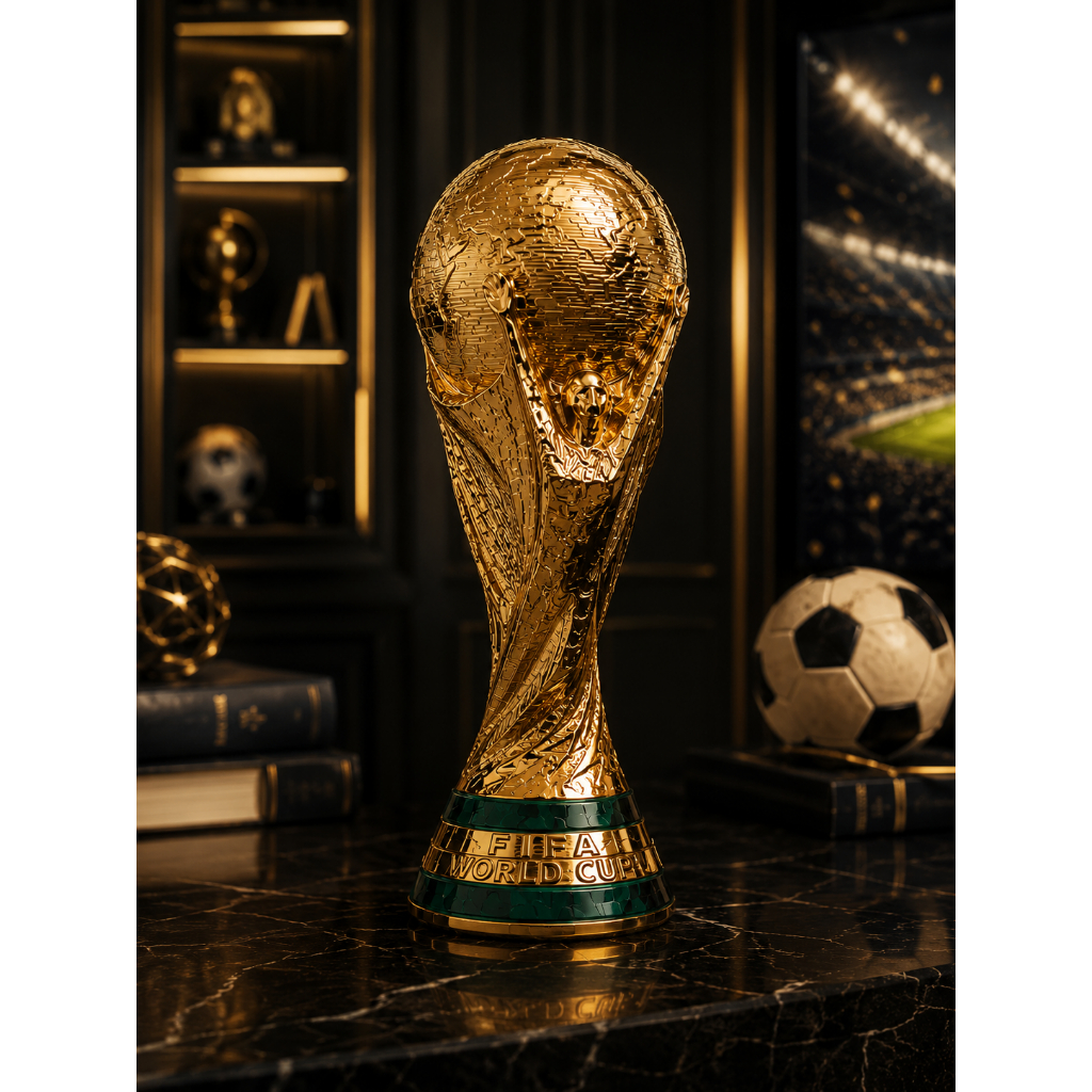 Troféu Taça da Copa do Mundo 2026 FIFA Tamanho Real Decorativo