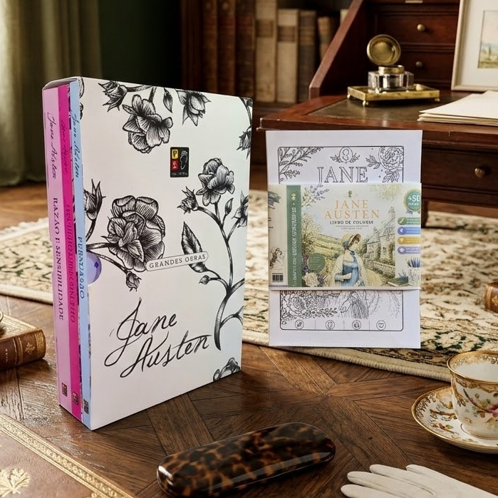 Box Grandes Obras Jane Austen 3 Livros Grandes Obras Box Literário Romance Clássico
