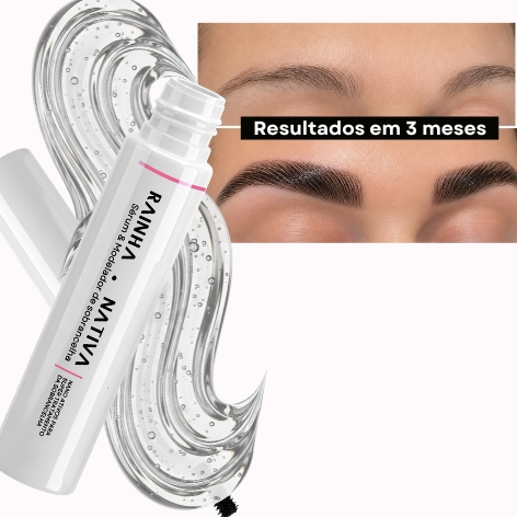 Sérum de crescimento e Modelador de Sobrancelha Rainha Nativa