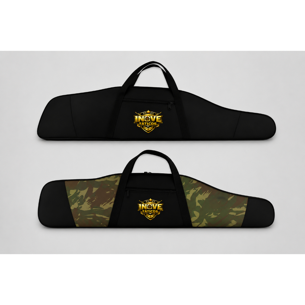 Capa Case Camuflada Para Rifle E Espingarda Com Luneta Exército Militar