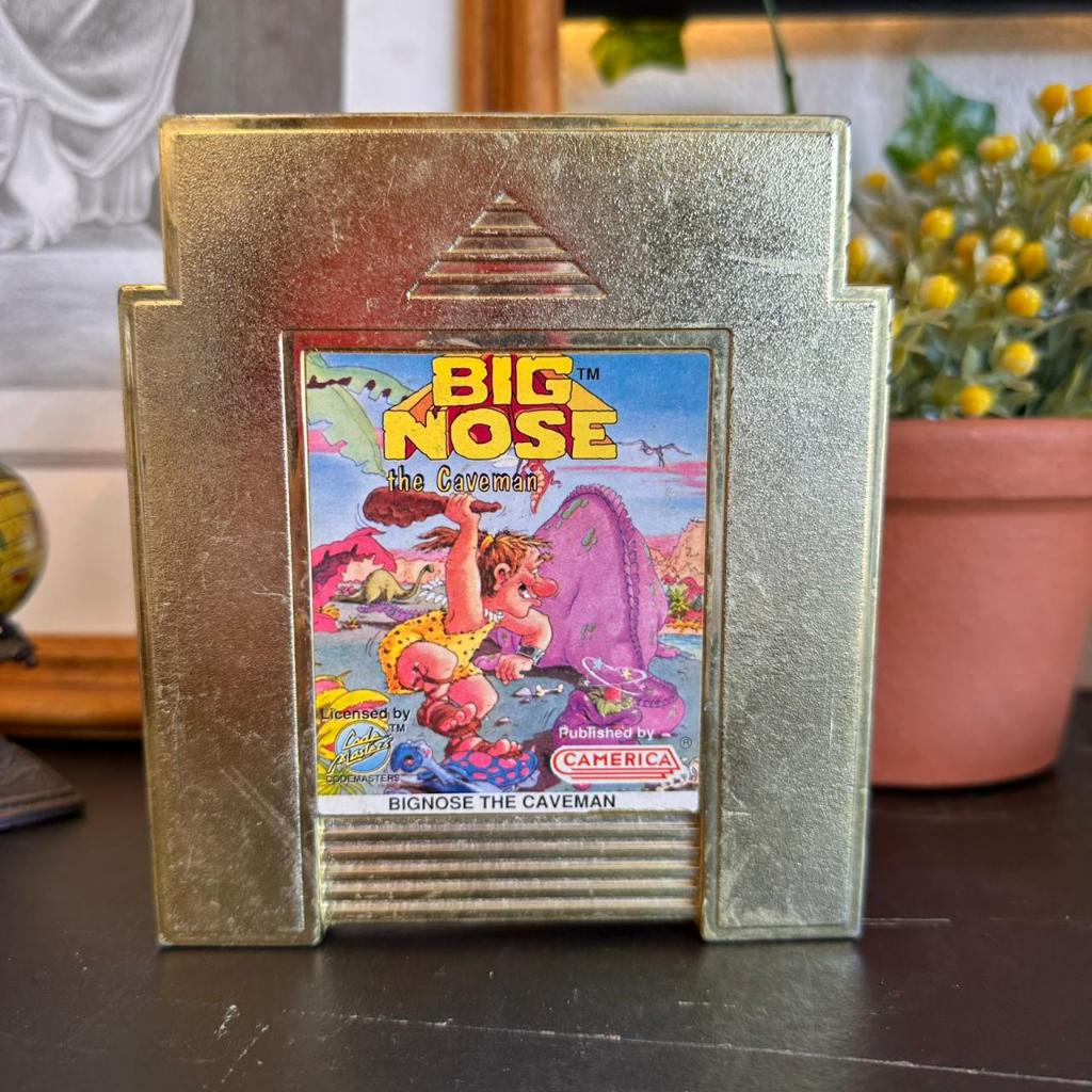 Jogo Crtucho Dourado Big Nose the Caveman Nintendo NES