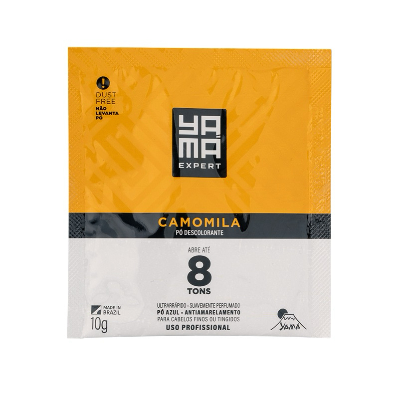 Kit Clareador Pó Descolorante Camomila 20G + Água Oxigenada Cremosa Yamá 40Vol 60ml
