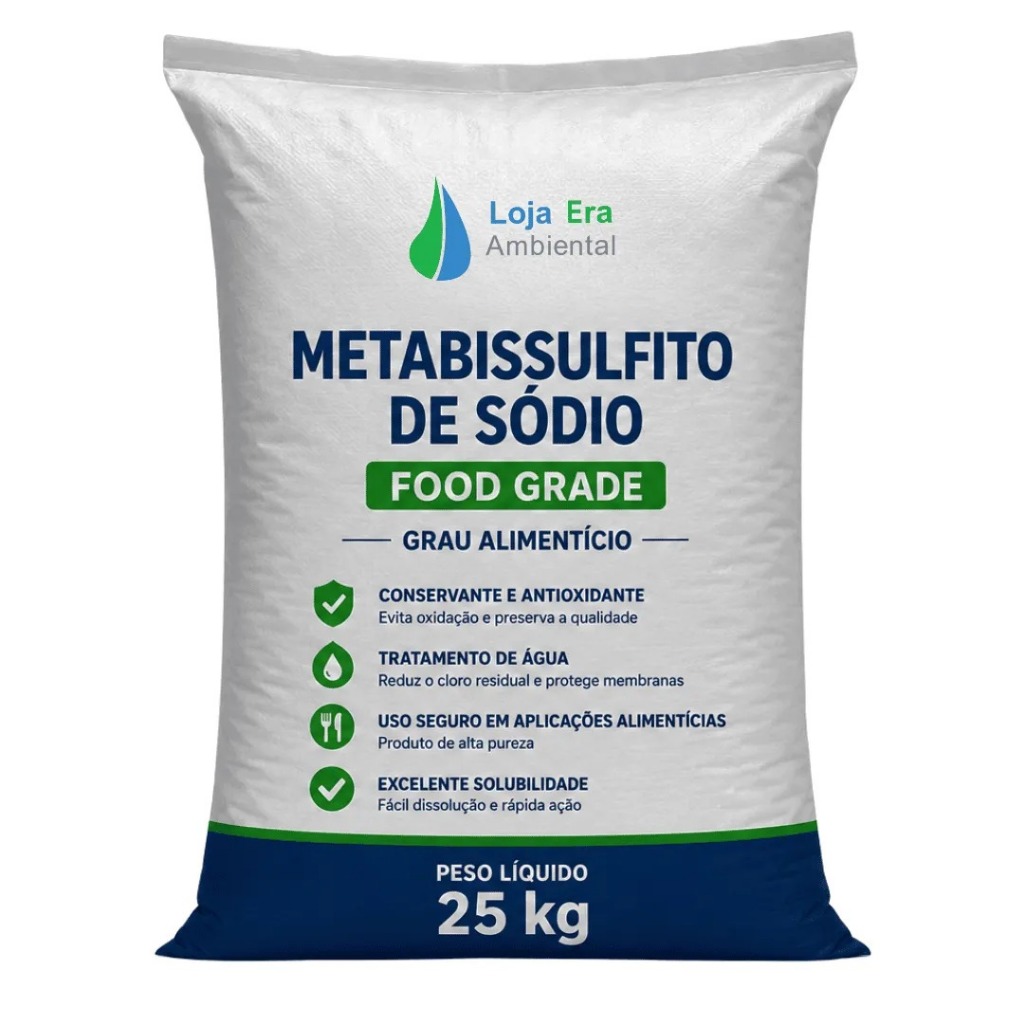 Metabissulfito de Sódio Grau Alimentício (Food Grade) Saco 25 kg