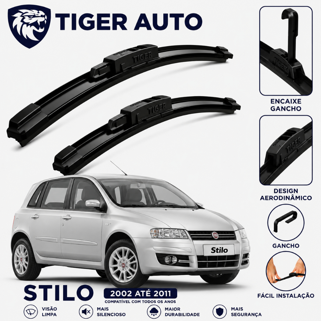Par de palheta dianteira FIAT STILO DE 2002 ATÉ 2011