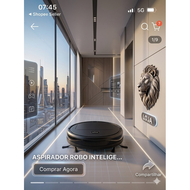 ASPIRADOR ROBO INTELIGENTE COM SENSORES OFERTA LIMITADA COMPRE JA ENVIO IMEDIATO
