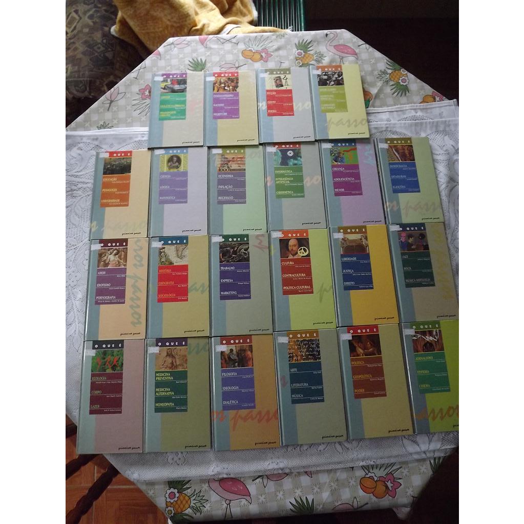Lote 22 volumes Coleção O Que é - Primeiros Passos da editora Círculo do Livro